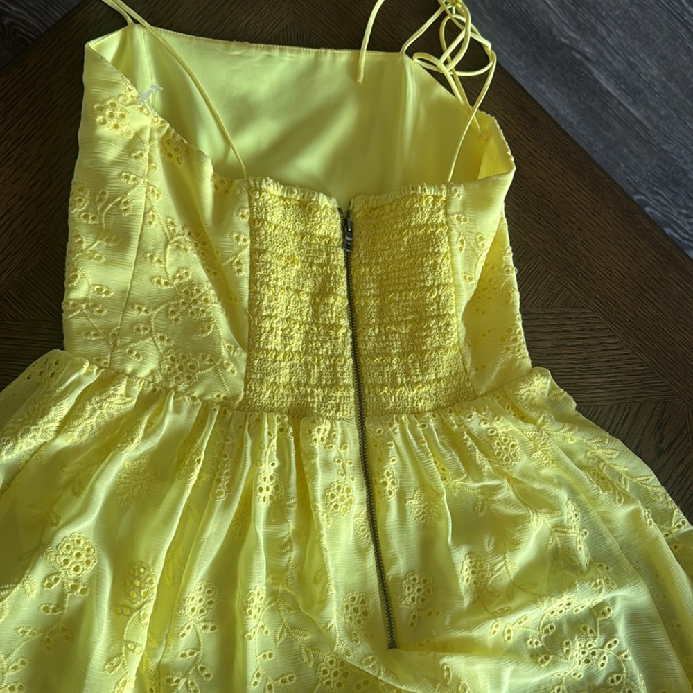 ALICE + OLIVIA Juniper broderie anglaise georgette maxi dress, Size 4, $695 - Picture 11 of 11